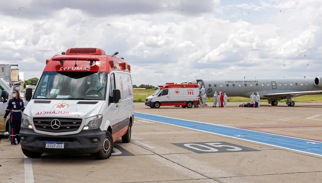 Samu recebe pacientes de Manaus