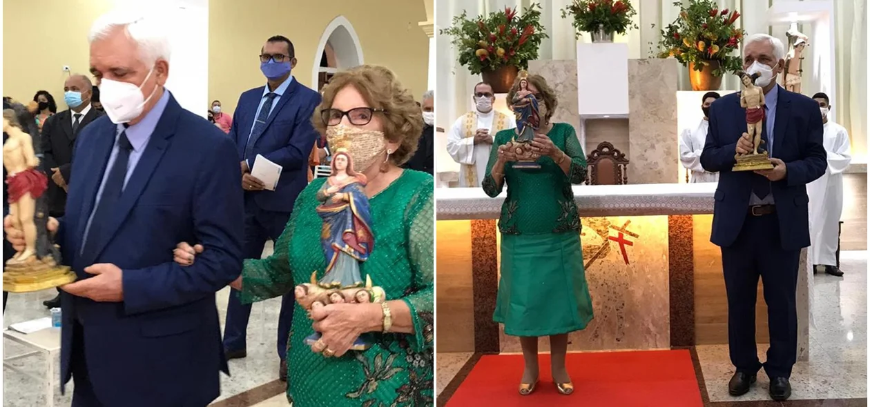 Themístocles Filho durante Missa de posse de Ivanária Sampaio