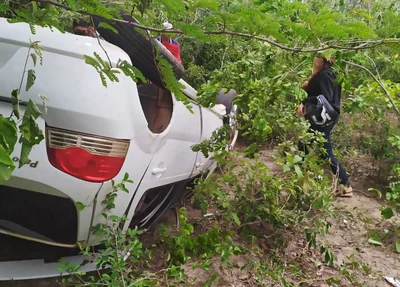 Veículo onde estava a vítima