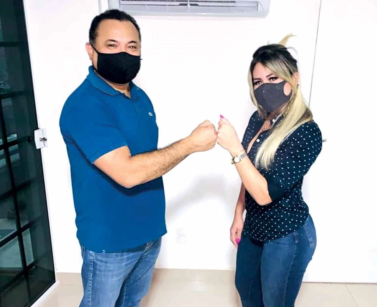 Anamelka Cadena e Evaldo Gomes