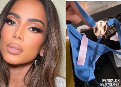 Anitta e presente recebido