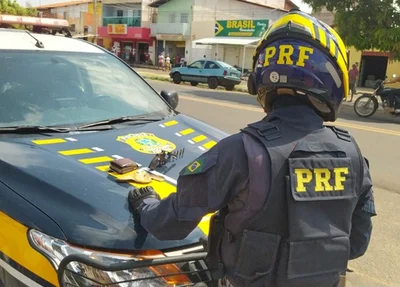 Arma de fogo apreendida pela PRF