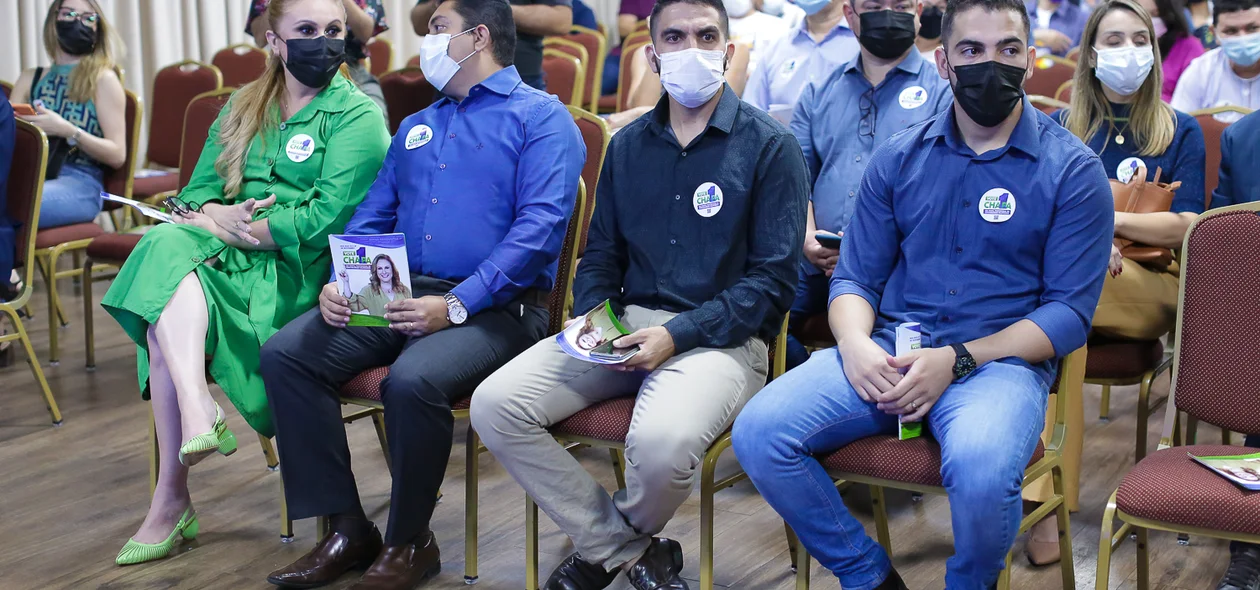 Autoridades no evento