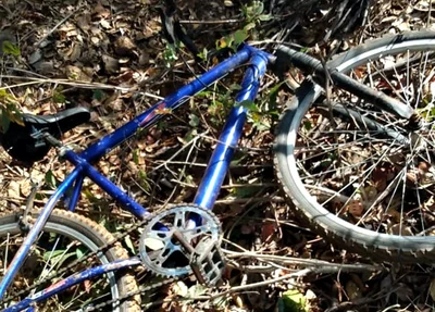 Bicicleta do homem encontrado morto
