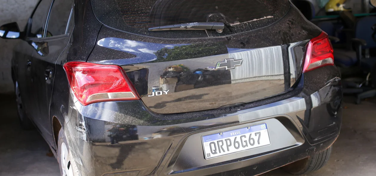 Carro que estava com os acusados