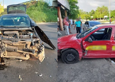 Carros envolvidos no acidente