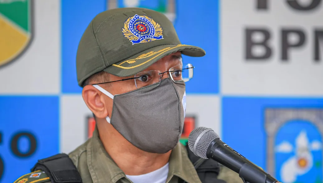 Comandante do Batalhão de Campo Maior, major Etevaldo Alves