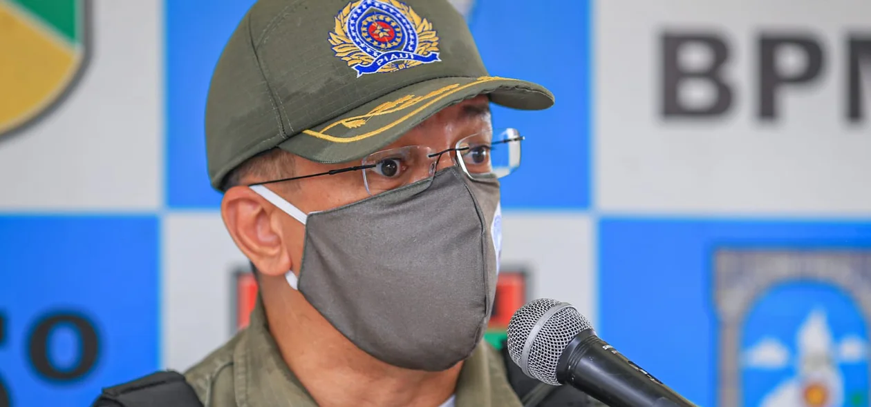 Comandante do Batalhão de Campo Maior, major Etevaldo Alves
