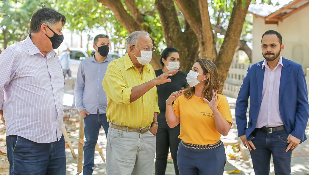 Dr. Pessoa e Elisabeth Sá visitam novo parque