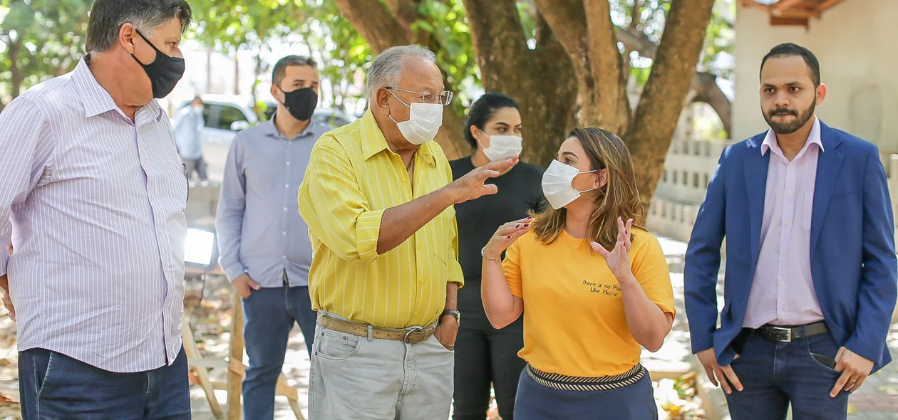 Dr. Pessoa e Elisabeth Sá visitam novo parque