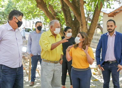 Dr. Pessoa e Elisabeth Sá visitam novo parque
