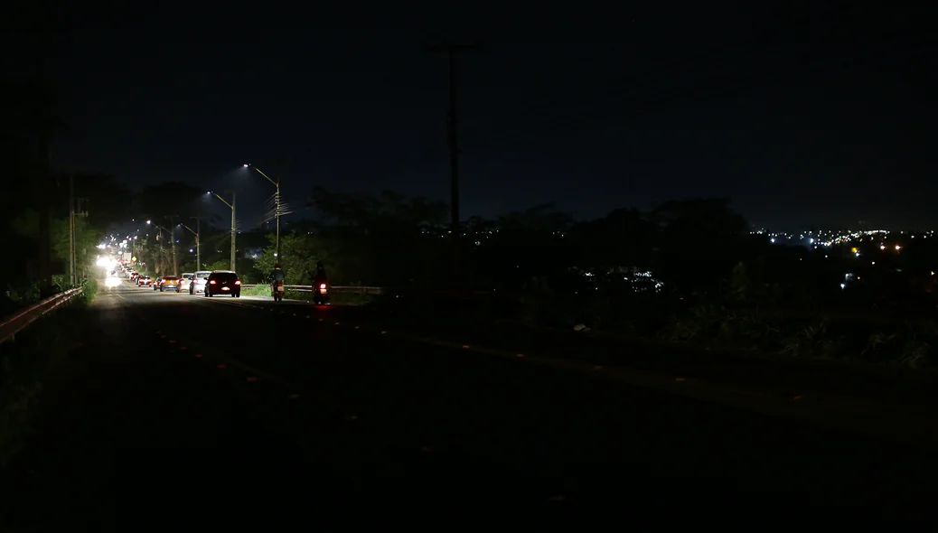 Falta de iluminação