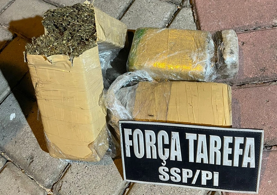 Força Tarefa da SSP-PI apreende maconha no bairro Gurupi