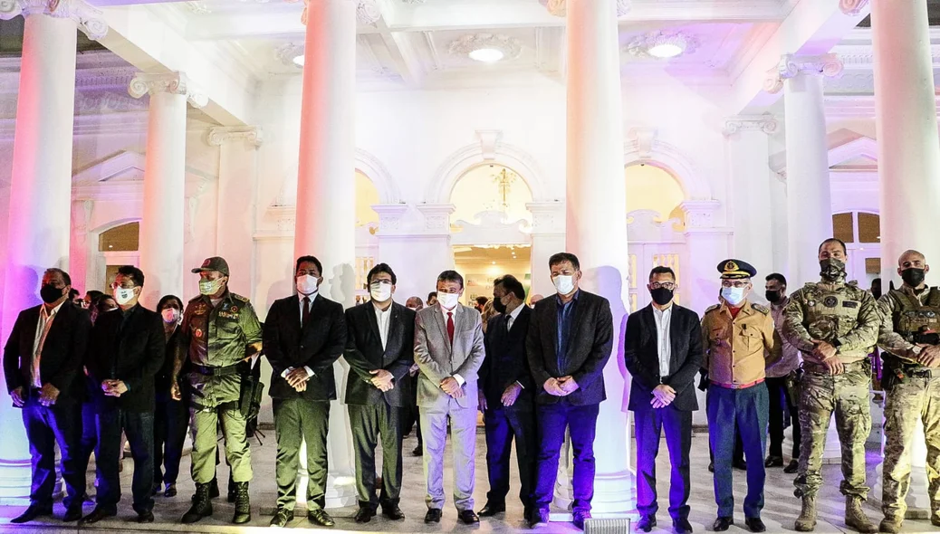 Formatura da equipe da Força Estadual