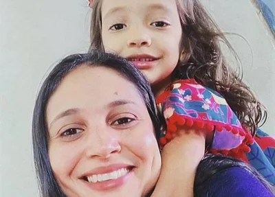 Julianne Bezerra Magalhães e a filha Maria Júlia Bezerra Magalhães