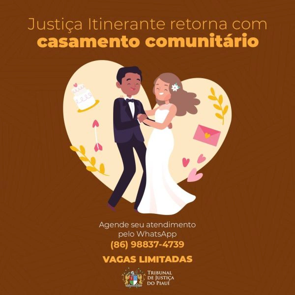 Justiça Itinerante retorna com casamentos comunitários
