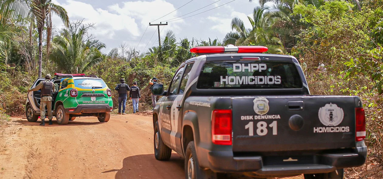 Local do crime no bairro Aroeiras