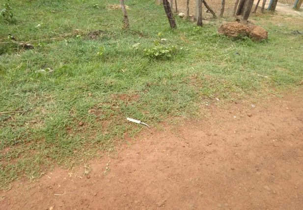 Local onde a vítima foi encontrada morta