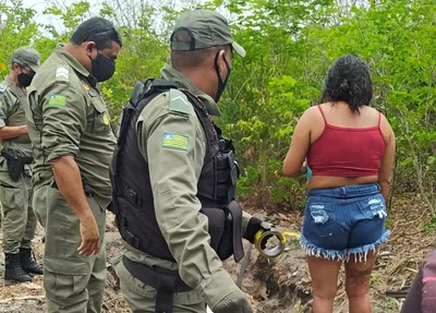 Local onde encontraram o corpo da vítima