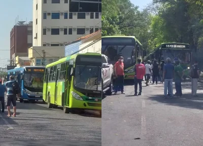 Manifestação dos motoristas e cobradores em Teresina