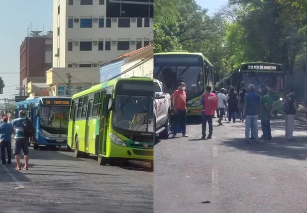 Manifestação dos motoristas e cobradores em Teresina