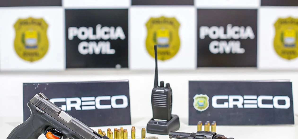 Materiais apreendidos pelo GRECO