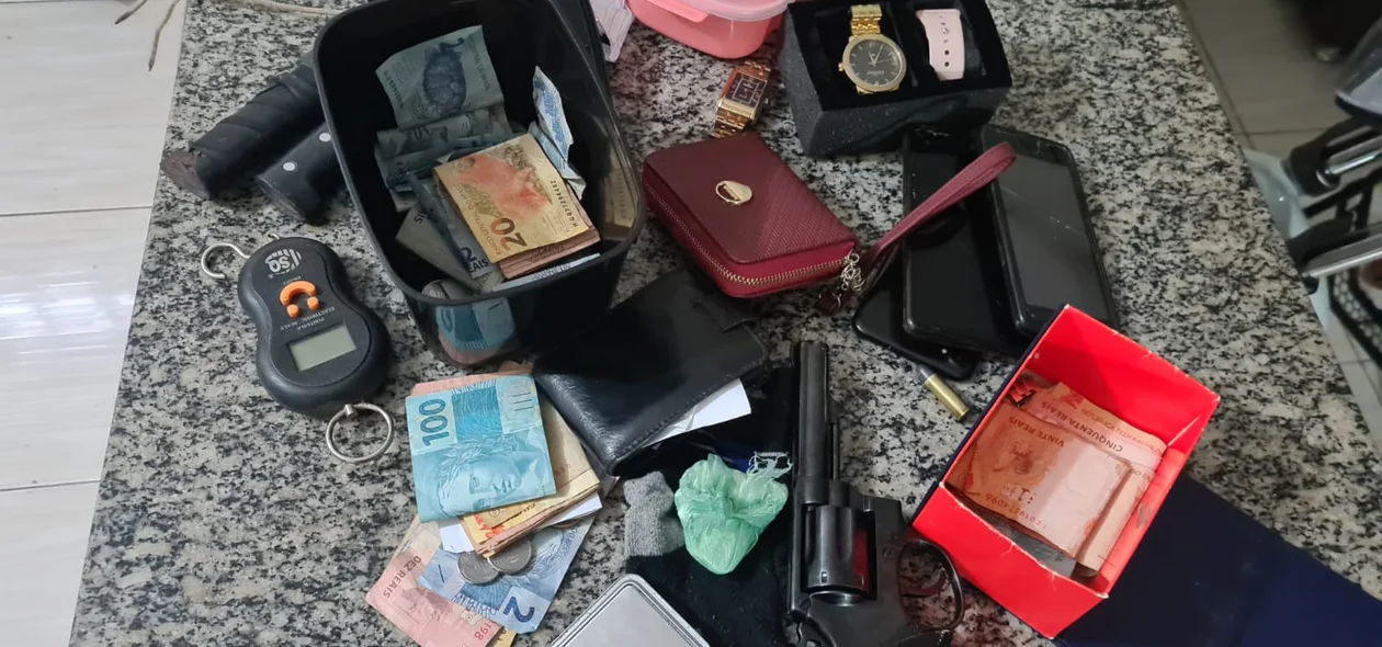 Materiais apreendidos