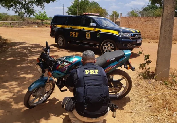 Motocicleta apreendida