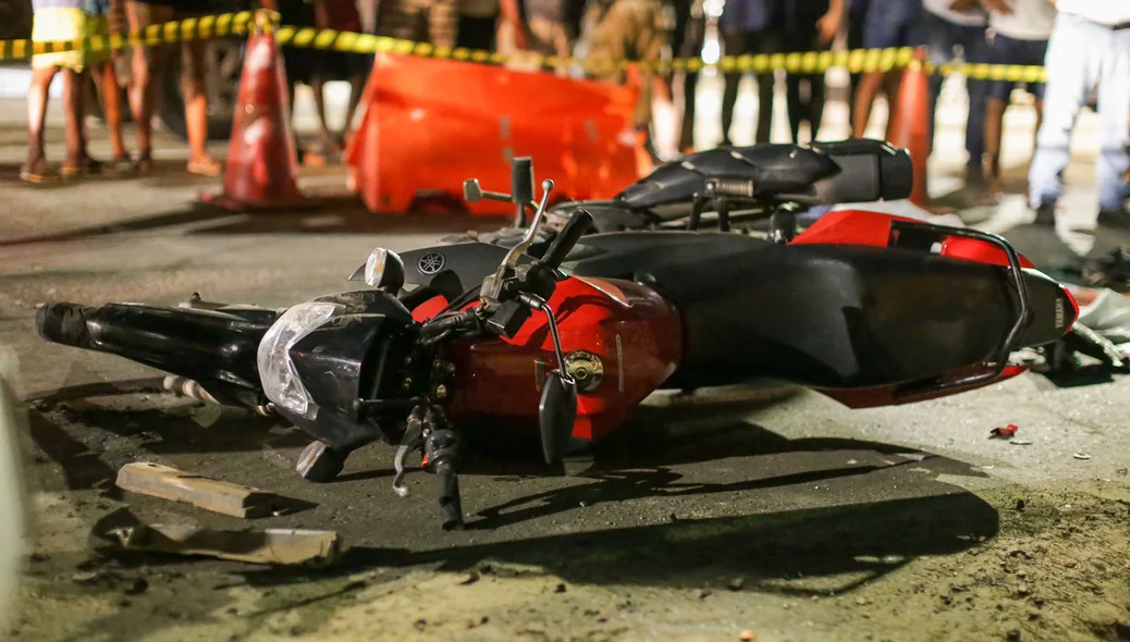 Motocicleta da vítima