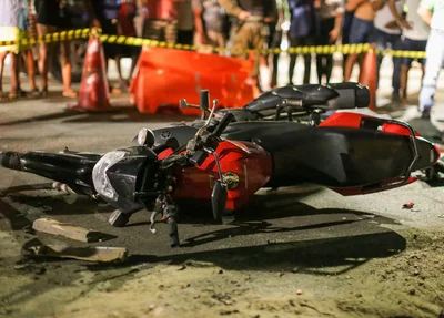Motocicleta da vítima