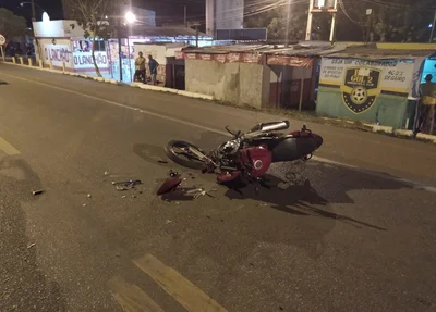 Motociclista ficou ferido