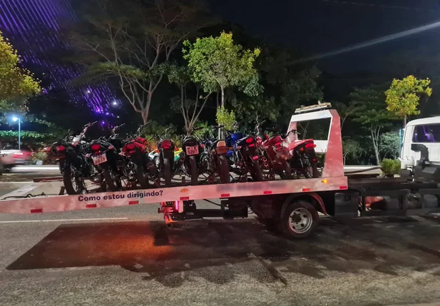 Motos apreendidas