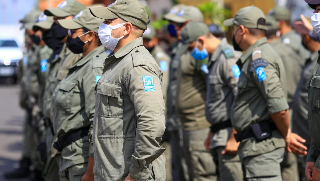 Policiais do Batalhão da Polícia Militar de Campo Maior