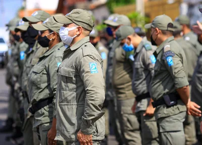 Policiais do Batalhão da Polícia Militar de Campo Maior
