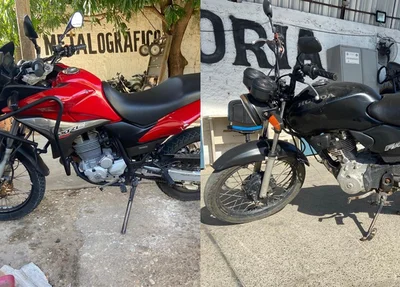 Polinter apreende motos adulteras e roubadas no bairro areias