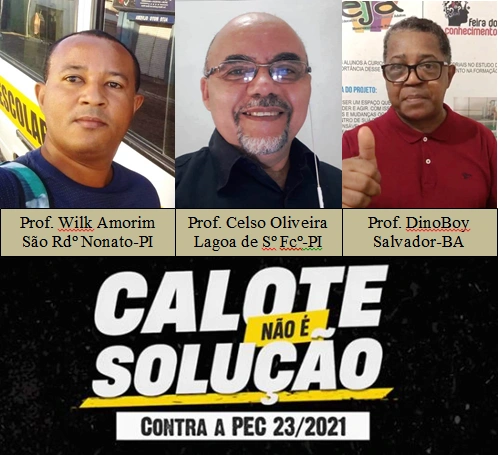 Professor Celso Oliveira e colegas da comissão independente dos precatórios