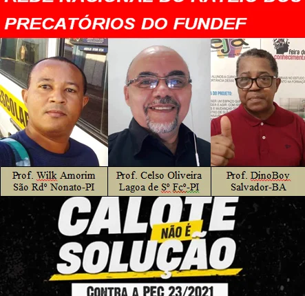 Professor Celso Oliveira e colegas da comissão independente dos precatórios
