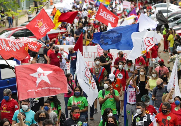 Protesto contra o presidente Jair Bolsonaro