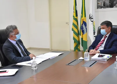 Reitor Evandro Alberto e Wellington Dias