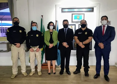 Representantes das forças policiais do Piauí