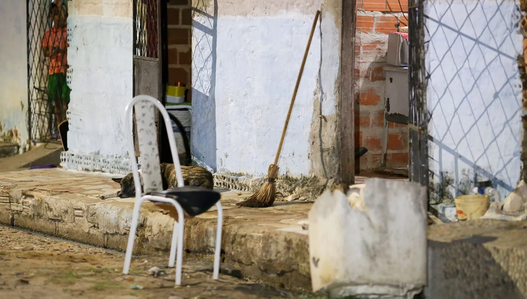 Residência onde ocorreu o crime