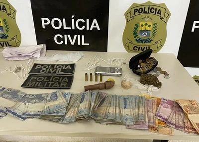 Três pessoas são presas com drogas e munições em Buriti dos Lopes