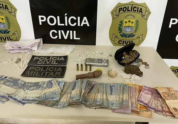 Três pessoas são presas com drogas e munições em Buriti dos Lopes