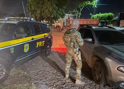 Veículo apreendido pela PRF em Timon-MA