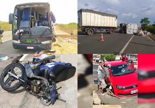 Veículos envolvidos em acidentes no Piauí
