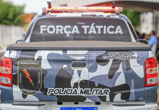 Viatura da Força Tática recebida pelo 15º Batalhão da Polícia Militar do Piauí