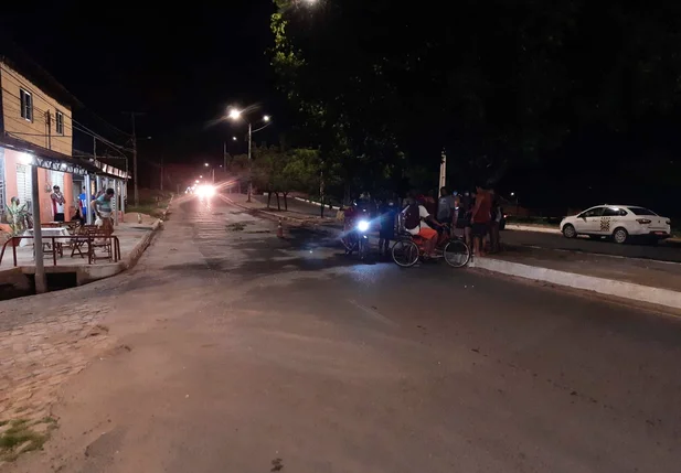 Acidente de moto no Parque Sul