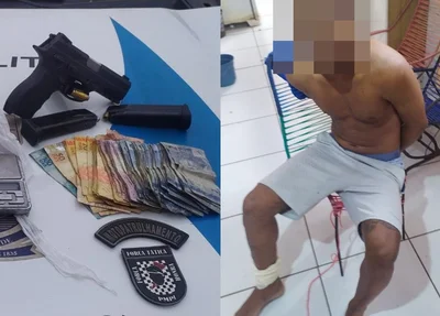 Acusado preso estava baleado na perna