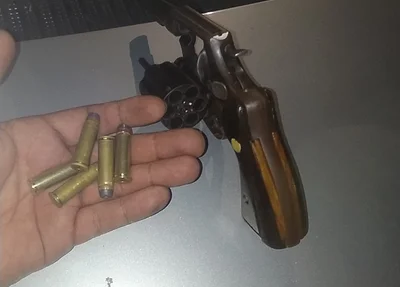 Arma apreendida pela PM