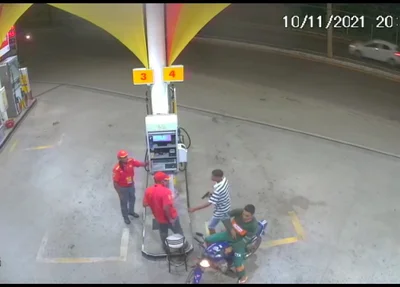 Assalto em posto de combustível na Avenida Nicanor Barreto